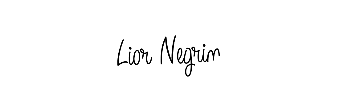 You should practise on your own different ways (Angelique-Rose-font-FFP) to write your name (Lior Negrin) in signature. don't let someone else do it for you. Lior Negrin signature style 5 images and pictures png