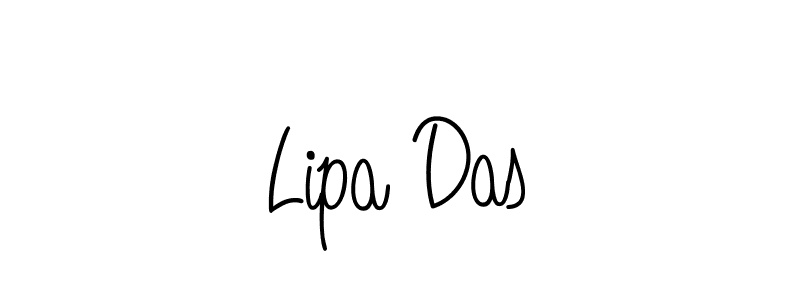 The best way (Angelique-Rose-font-FFP) to make a short signature is to pick only two or three words in your name. The name Lipa Das include a total of six letters. For converting this name. Lipa Das signature style 5 images and pictures png