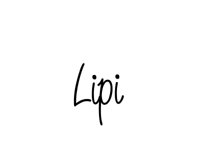 Make a beautiful signature design for name Lipi. With this signature (Angelique-Rose-font-FFP) style, you can create a handwritten signature for free. Lipi signature style 5 images and pictures png