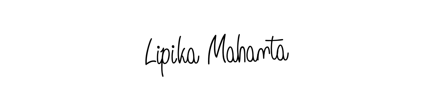 Make a beautiful signature design for name Lipika Mahanta. With this signature (Angelique-Rose-font-FFP) style, you can create a handwritten signature for free. Lipika Mahanta signature style 5 images and pictures png