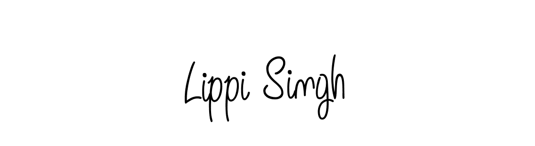 How to make Lippi Singh name signature. Use Angelique-Rose-font-FFP style for creating short signs online. This is the latest handwritten sign. Lippi Singh signature style 5 images and pictures png
