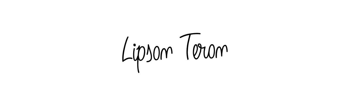 Also we have Lipson Teron name is the best signature style. Create professional handwritten signature collection using Angelique-Rose-font-FFP autograph style. Lipson Teron signature style 5 images and pictures png