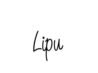 Make a beautiful signature design for name Lipu. With this signature (Angelique-Rose-font-FFP) style, you can create a handwritten signature for free. Lipu signature style 5 images and pictures png