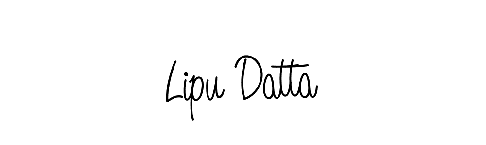 Create a beautiful signature design for name Lipu Datta. With this signature (Angelique-Rose-font-FFP) fonts, you can make a handwritten signature for free. Lipu Datta signature style 5 images and pictures png