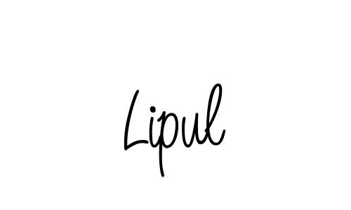Lipul stylish signature style. Best Handwritten Sign (Angelique-Rose-font-FFP) for my name. Handwritten Signature Collection Ideas for my name Lipul. Lipul signature style 5 images and pictures png