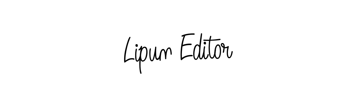 Here are the top 10 professional signature styles for the name Lipun Editor. These are the best autograph styles you can use for your name. Lipun Editor signature style 5 images and pictures png