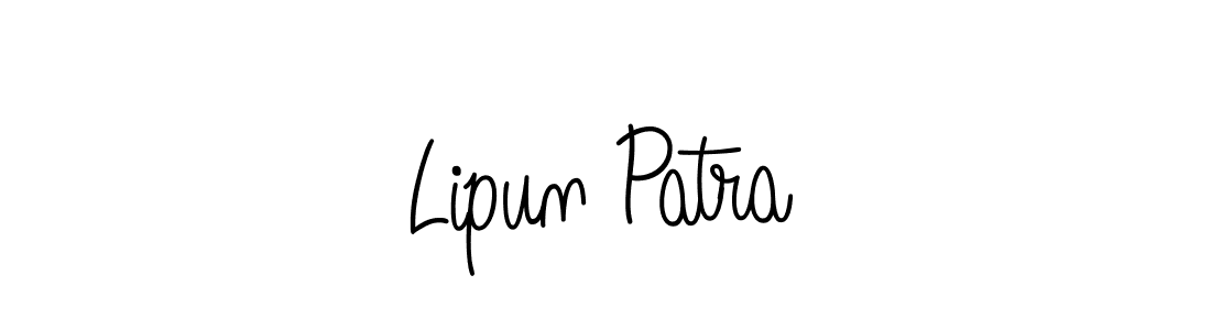 You should practise on your own different ways (Angelique-Rose-font-FFP) to write your name (Lipun Patra) in signature. don't let someone else do it for you. Lipun Patra signature style 5 images and pictures png