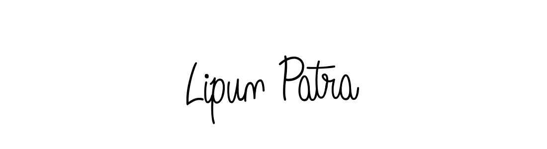 You should practise on your own different ways (Angelique-Rose-font-FFP) to write your name (Lipun Patra) in signature. don't let someone else do it for you. Lipun Patra signature style 5 images and pictures png