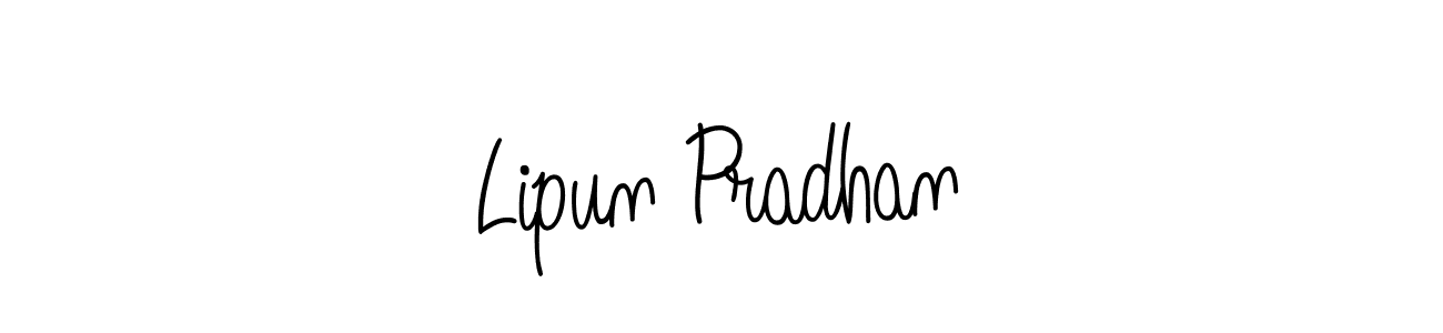 Best and Professional Signature Style for Lipun Pradhan. Angelique-Rose-font-FFP Best Signature Style Collection. Lipun Pradhan signature style 5 images and pictures png