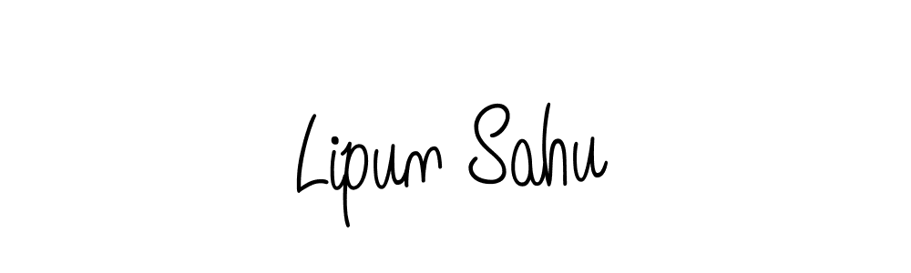 Make a beautiful signature design for name Lipun Sahu. With this signature (Angelique-Rose-font-FFP) style, you can create a handwritten signature for free. Lipun Sahu signature style 5 images and pictures png