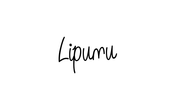 You should practise on your own different ways (Angelique-Rose-font-FFP) to write your name (Lipunu) in signature. don't let someone else do it for you. Lipunu signature style 5 images and pictures png