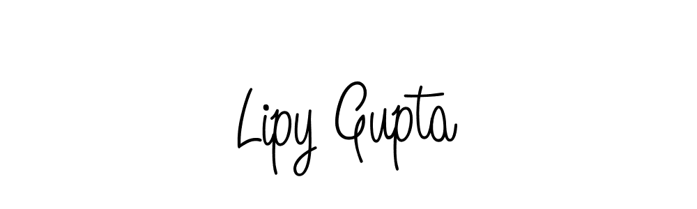 Use a signature maker to create a handwritten signature online. With this signature software, you can design (Angelique-Rose-font-FFP) your own signature for name Lipy Gupta. Lipy Gupta signature style 5 images and pictures png