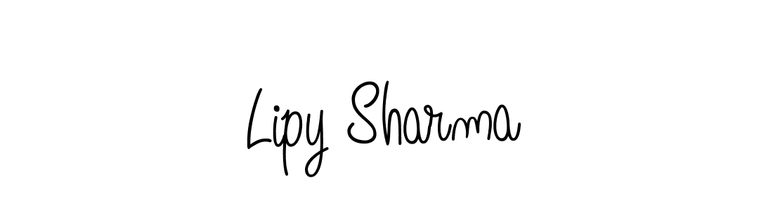 You should practise on your own different ways (Angelique-Rose-font-FFP) to write your name (Lipy Sharma) in signature. don't let someone else do it for you. Lipy Sharma signature style 5 images and pictures png