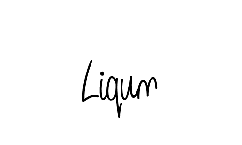 Also we have Liqun name is the best signature style. Create professional handwritten signature collection using Angelique-Rose-font-FFP autograph style. Liqun signature style 5 images and pictures png