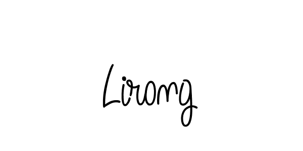 Make a beautiful signature design for name Lirong. With this signature (Angelique-Rose-font-FFP) style, you can create a handwritten signature for free. Lirong signature style 5 images and pictures png