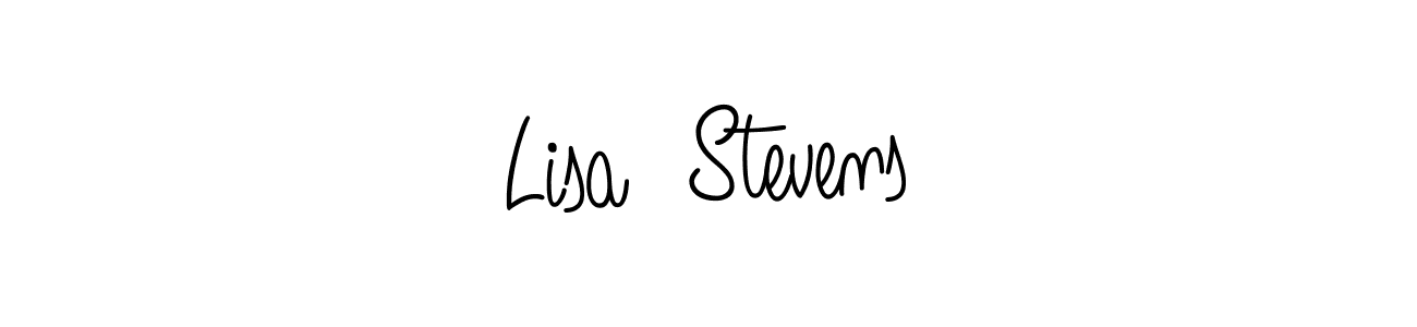 if you are searching for the best signature style for your name Lisa  Stevens. so please give up your signature search. here we have designed multiple signature styles  using Angelique-Rose-font-FFP. Lisa  Stevens signature style 5 images and pictures png