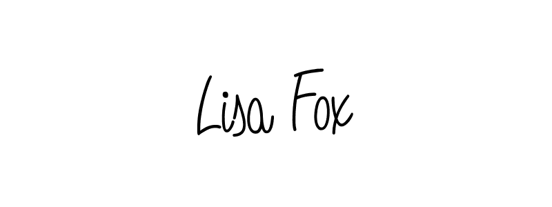 Make a beautiful signature design for name Lisa Fox. With this signature (Angelique-Rose-font-FFP) style, you can create a handwritten signature for free. Lisa Fox signature style 5 images and pictures png