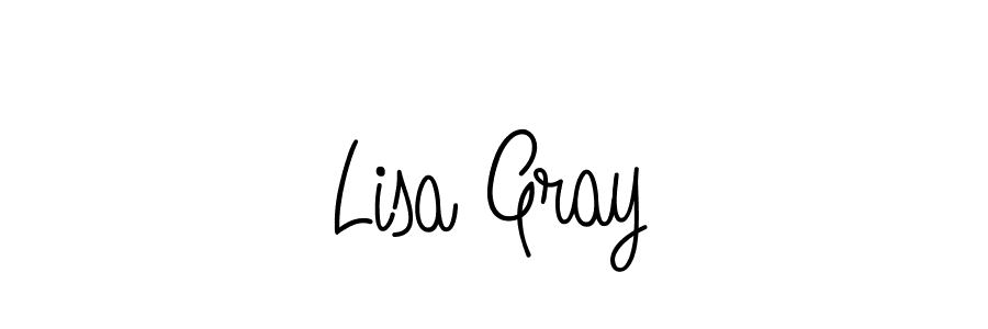 You should practise on your own different ways (Angelique-Rose-font-FFP) to write your name (Lisa Gray) in signature. don't let someone else do it for you. Lisa Gray signature style 5 images and pictures png