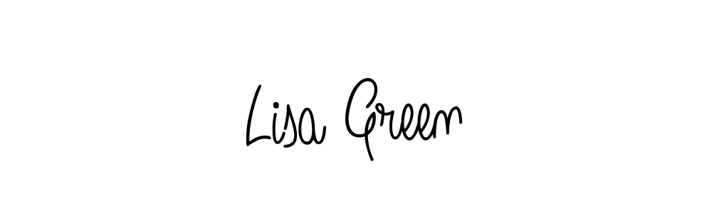 Make a beautiful signature design for name Lisa Green. With this signature (Angelique-Rose-font-FFP) style, you can create a handwritten signature for free. Lisa Green signature style 5 images and pictures png