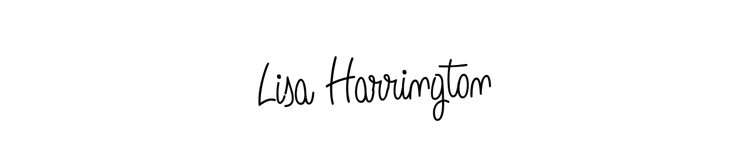 Make a beautiful signature design for name Lisa Harrington. With this signature (Angelique-Rose-font-FFP) style, you can create a handwritten signature for free. Lisa Harrington signature style 5 images and pictures png