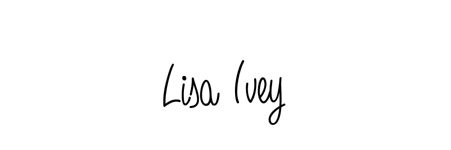 Make a beautiful signature design for name Lisa Ivey. With this signature (Angelique-Rose-font-FFP) style, you can create a handwritten signature for free. Lisa Ivey signature style 5 images and pictures png