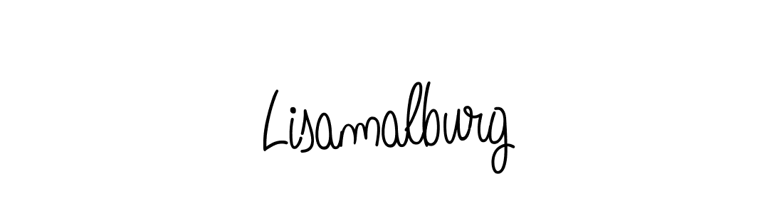 Use a signature maker to create a handwritten signature online. With this signature software, you can design (Angelique-Rose-font-FFP) your own signature for name Lisamalburg. Lisamalburg signature style 5 images and pictures png