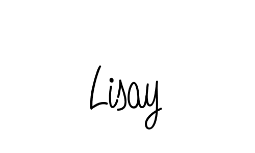 Lisay stylish signature style. Best Handwritten Sign (Angelique-Rose-font-FFP) for my name. Handwritten Signature Collection Ideas for my name Lisay. Lisay signature style 5 images and pictures png