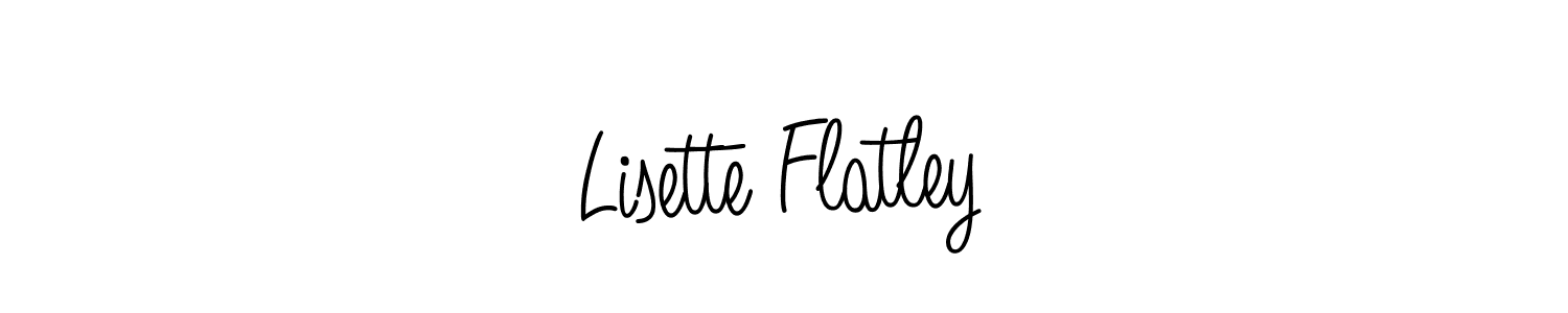 Lisette Flatley stylish signature style. Best Handwritten Sign (Angelique-Rose-font-FFP) for my name. Handwritten Signature Collection Ideas for my name Lisette Flatley. Lisette Flatley signature style 5 images and pictures png