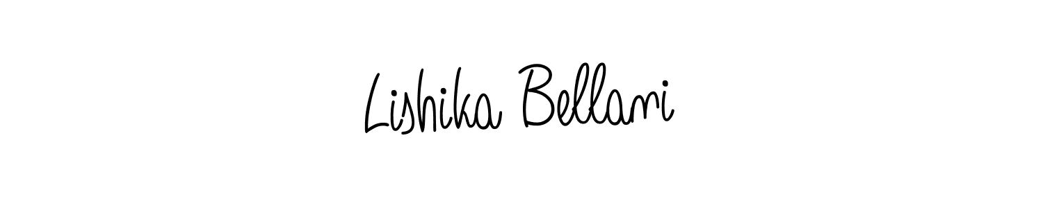 The best way (Angelique-Rose-font-FFP) to make a short signature is to pick only two or three words in your name. The name Lishika Bellani include a total of six letters. For converting this name. Lishika Bellani signature style 5 images and pictures png
