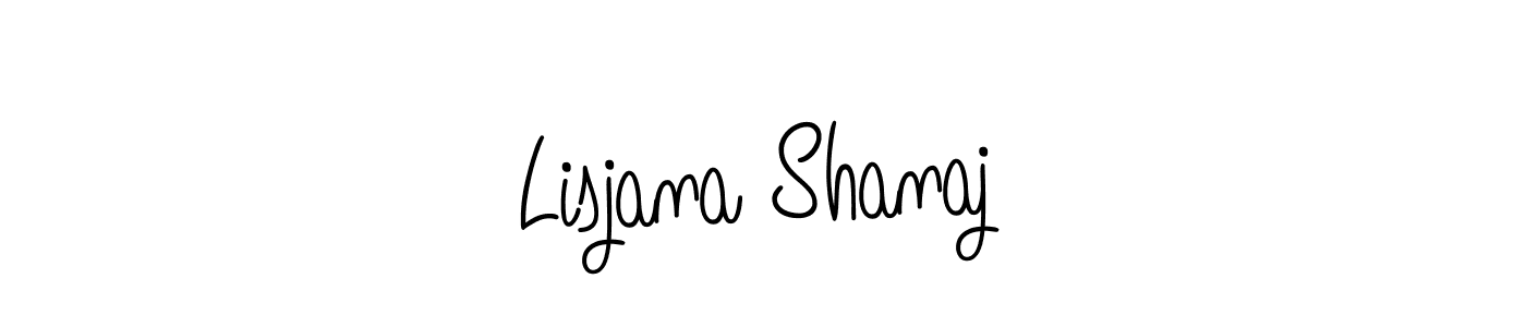 Also we have Lisjana Shanaj name is the best signature style. Create professional handwritten signature collection using Angelique-Rose-font-FFP autograph style. Lisjana Shanaj signature style 5 images and pictures png