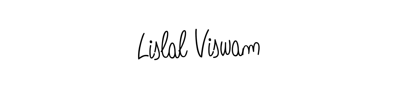 Design your own signature with our free online signature maker. With this signature software, you can create a handwritten (Angelique-Rose-font-FFP) signature for name Lislal Viswam. Lislal Viswam signature style 5 images and pictures png