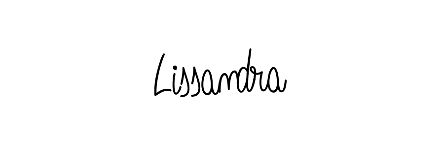 Make a beautiful signature design for name Lissandra. With this signature (Angelique-Rose-font-FFP) style, you can create a handwritten signature for free. Lissandra signature style 5 images and pictures png