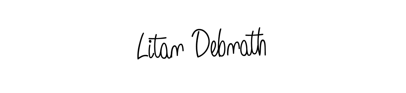 Create a beautiful signature design for name Litan Debnath. With this signature (Angelique-Rose-font-FFP) fonts, you can make a handwritten signature for free. Litan Debnath signature style 5 images and pictures png