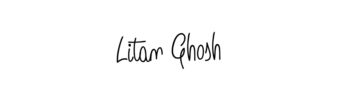 How to make Litan Ghosh name signature. Use Angelique-Rose-font-FFP style for creating short signs online. This is the latest handwritten sign. Litan Ghosh signature style 5 images and pictures png