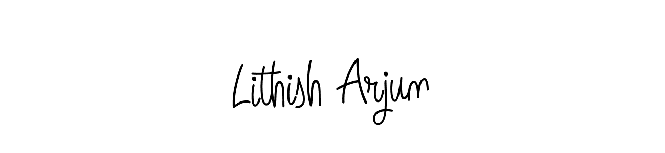 How to Draw Lithish Arjun signature style? Angelique-Rose-font-FFP is a latest design signature styles for name Lithish Arjun. Lithish Arjun signature style 5 images and pictures png