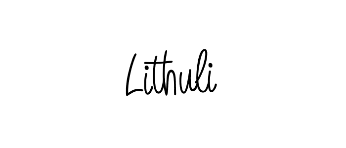 How to make Lithuli name signature. Use Angelique-Rose-font-FFP style for creating short signs online. This is the latest handwritten sign. Lithuli signature style 5 images and pictures png