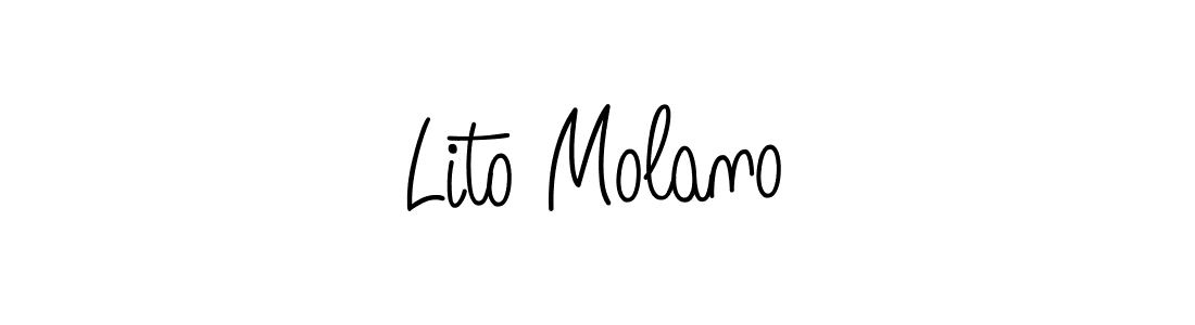 How to make Lito Molano signature? Angelique-Rose-font-FFP is a professional autograph style. Create handwritten signature for Lito Molano name. Lito Molano signature style 5 images and pictures png