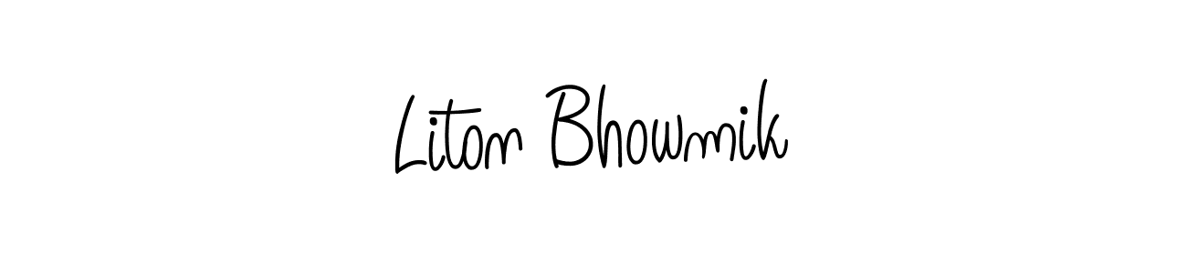 if you are searching for the best signature style for your name Liton Bhowmik. so please give up your signature search. here we have designed multiple signature styles  using Angelique-Rose-font-FFP. Liton Bhowmik signature style 5 images and pictures png