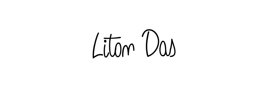 The best way (Angelique-Rose-font-FFP) to make a short signature is to pick only two or three words in your name. The name Liton Das include a total of six letters. For converting this name. Liton Das signature style 5 images and pictures png