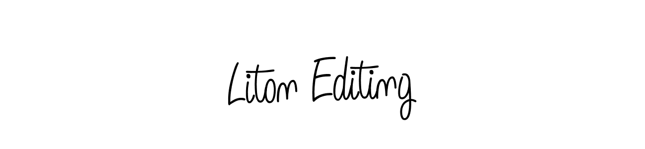 Similarly Angelique-Rose-font-FFP is the best handwritten signature design. Signature creator online .You can use it as an online autograph creator for name Liton Editing. Liton Editing signature style 5 images and pictures png