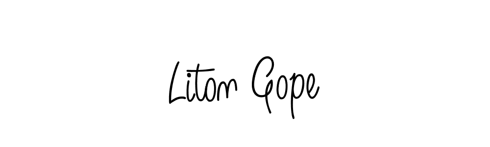 Also You can easily find your signature by using the search form. We will create Liton Gope name handwritten signature images for you free of cost using Angelique-Rose-font-FFP sign style. Liton Gope signature style 5 images and pictures png