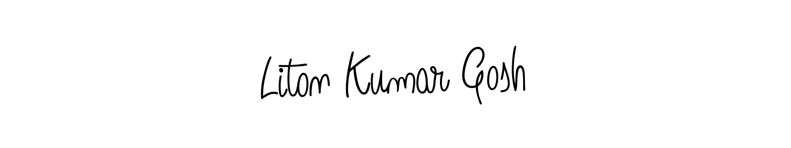 if you are searching for the best signature style for your name Liton Kumar Gosh. so please give up your signature search. here we have designed multiple signature styles  using Angelique-Rose-font-FFP. Liton Kumar Gosh signature style 5 images and pictures png