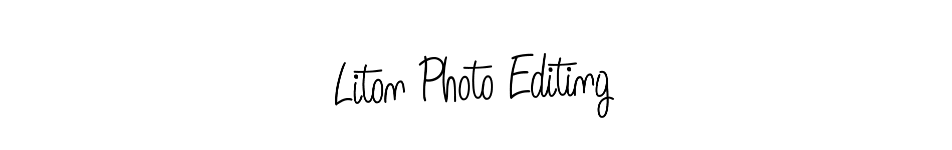 Design your own signature with our free online signature maker. With this signature software, you can create a handwritten (Angelique-Rose-font-FFP) signature for name Liton Photo Editing. Liton Photo Editing signature style 5 images and pictures png