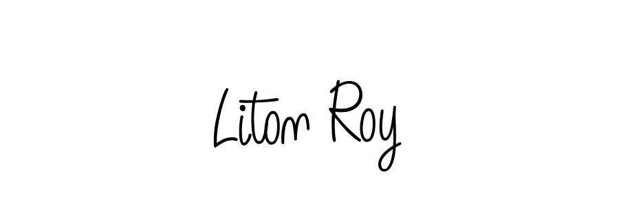 Also You can easily find your signature by using the search form. We will create Liton Roy name handwritten signature images for you free of cost using Angelique-Rose-font-FFP sign style. Liton Roy signature style 5 images and pictures png