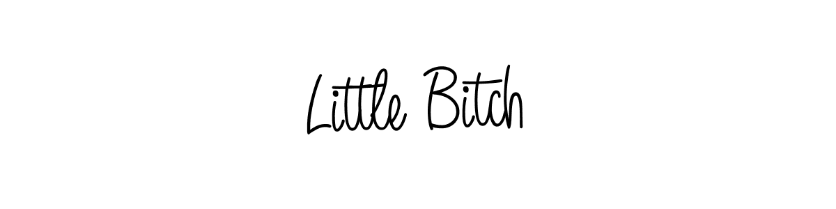 Use a signature maker to create a handwritten signature online. With this signature software, you can design (Angelique-Rose-font-FFP) your own signature for name Little Bitch. Little Bitch signature style 5 images and pictures png
