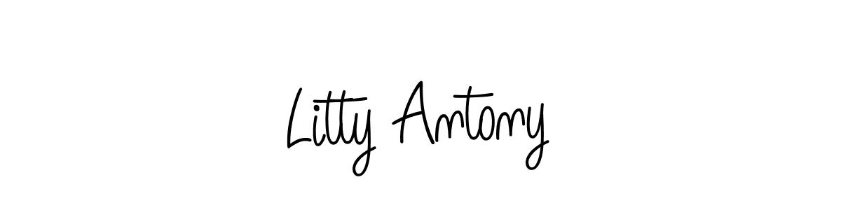 Check out images of Autograph of Litty Antony name. Actor Litty Antony Signature Style. Angelique-Rose-font-FFP is a professional sign style online. Litty Antony signature style 5 images and pictures png