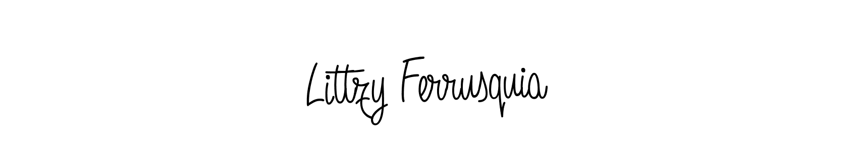 Once you've used our free online signature maker to create your best signature Angelique-Rose-font-FFP style, it's time to enjoy all of the benefits that Littzy Ferrusquia name signing documents. Littzy Ferrusquia signature style 5 images and pictures png