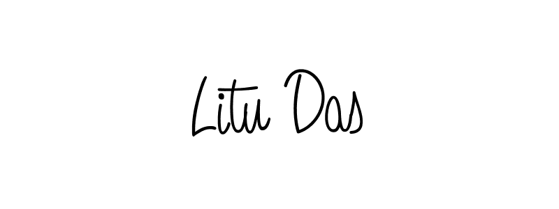 How to Draw Litu Das signature style? Angelique-Rose-font-FFP is a latest design signature styles for name Litu Das. Litu Das signature style 5 images and pictures png