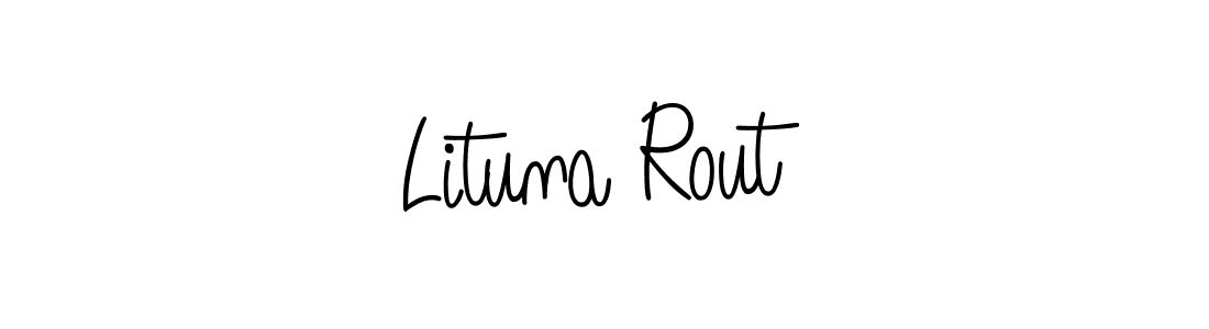 Create a beautiful signature design for name Lituna Rout. With this signature (Angelique-Rose-font-FFP) fonts, you can make a handwritten signature for free. Lituna Rout signature style 5 images and pictures png