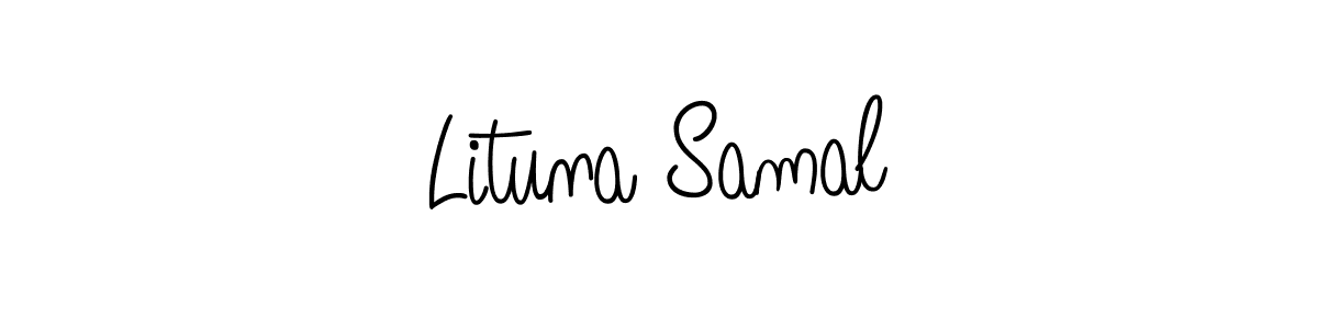 if you are searching for the best signature style for your name Lituna Samal. so please give up your signature search. here we have designed multiple signature styles  using Angelique-Rose-font-FFP. Lituna Samal signature style 5 images and pictures png